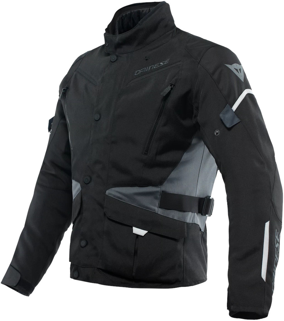 Dainese Tempest 3 D-Dry Motorcykel tekstiljakke sort/grå 52 Figur 1