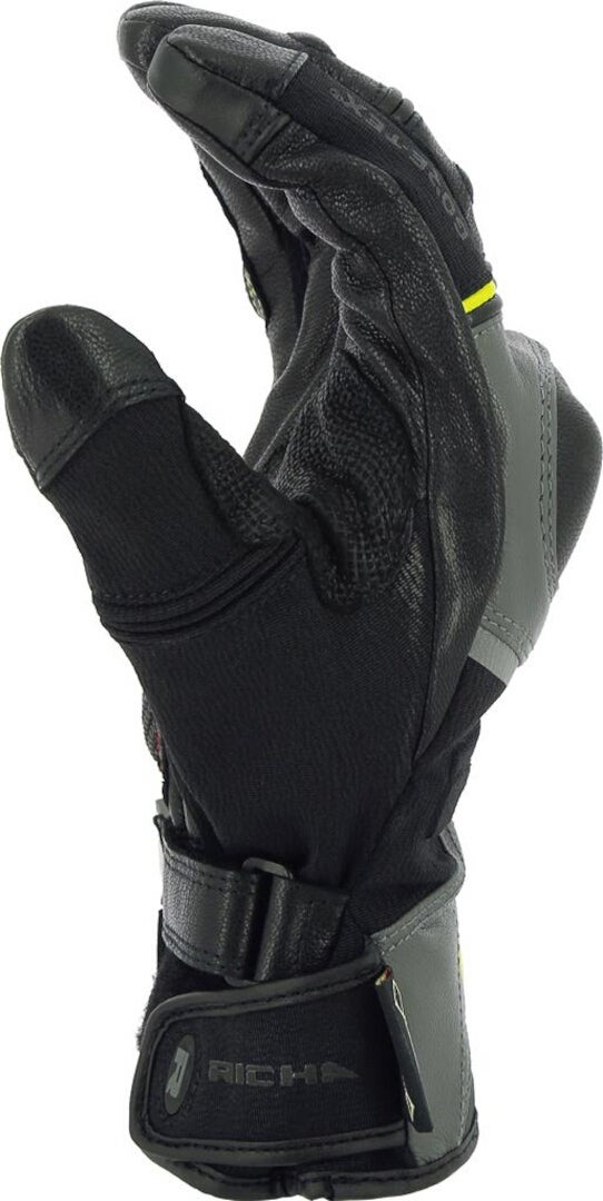 Richa Atlantic Gore-Tex vandtætte motorcykelhandsker sort/grå/gul 4XL Figur 2