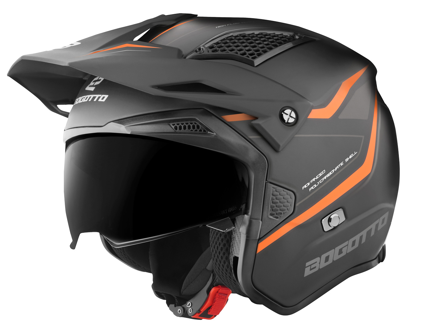 Bogotto Radic WN-ST Hjelm orange/sort M Figur 3