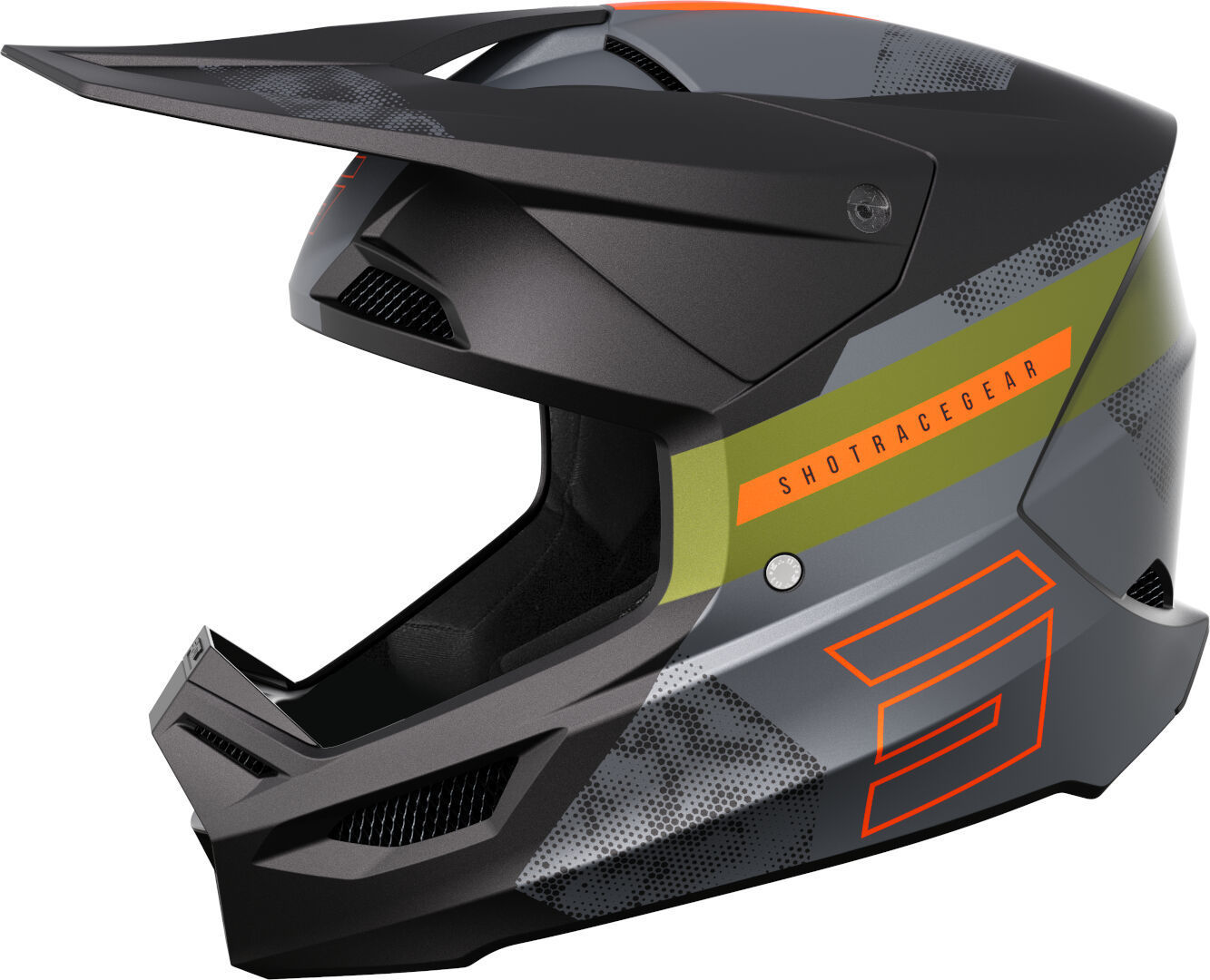 Shot Furious Patrol Cască de motocross verde/negru/portocaliu S (55/56) Figura 1