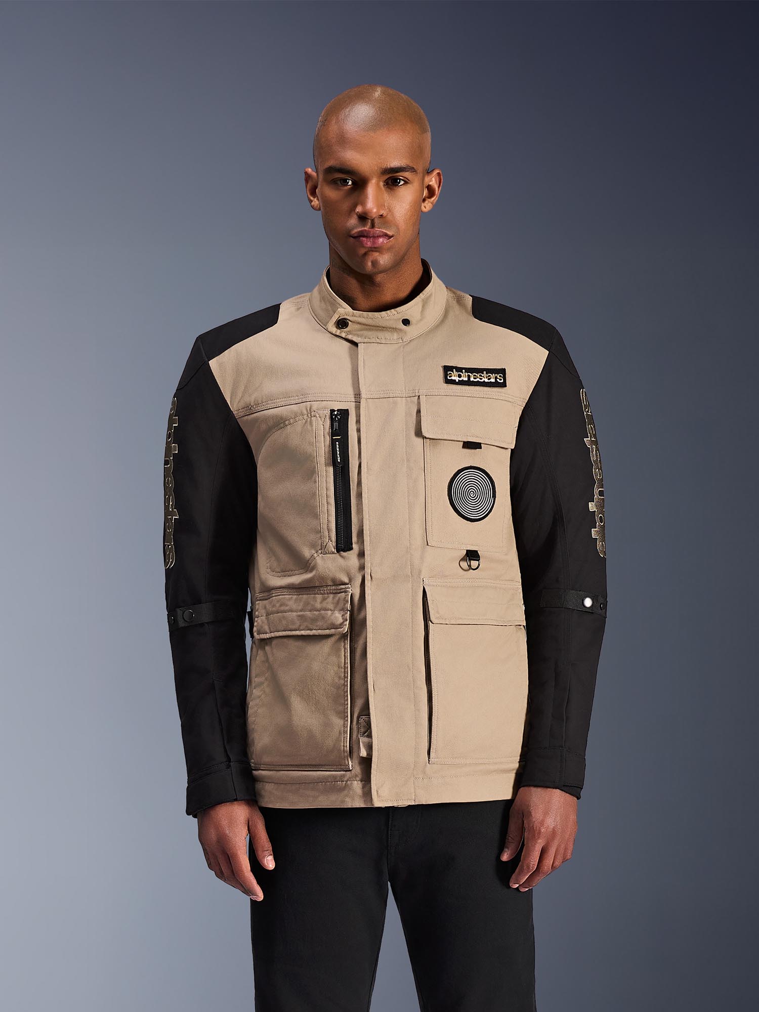 Alpinestars Dice Giacca tessile da motocicletta beige/nero M Figura 3
