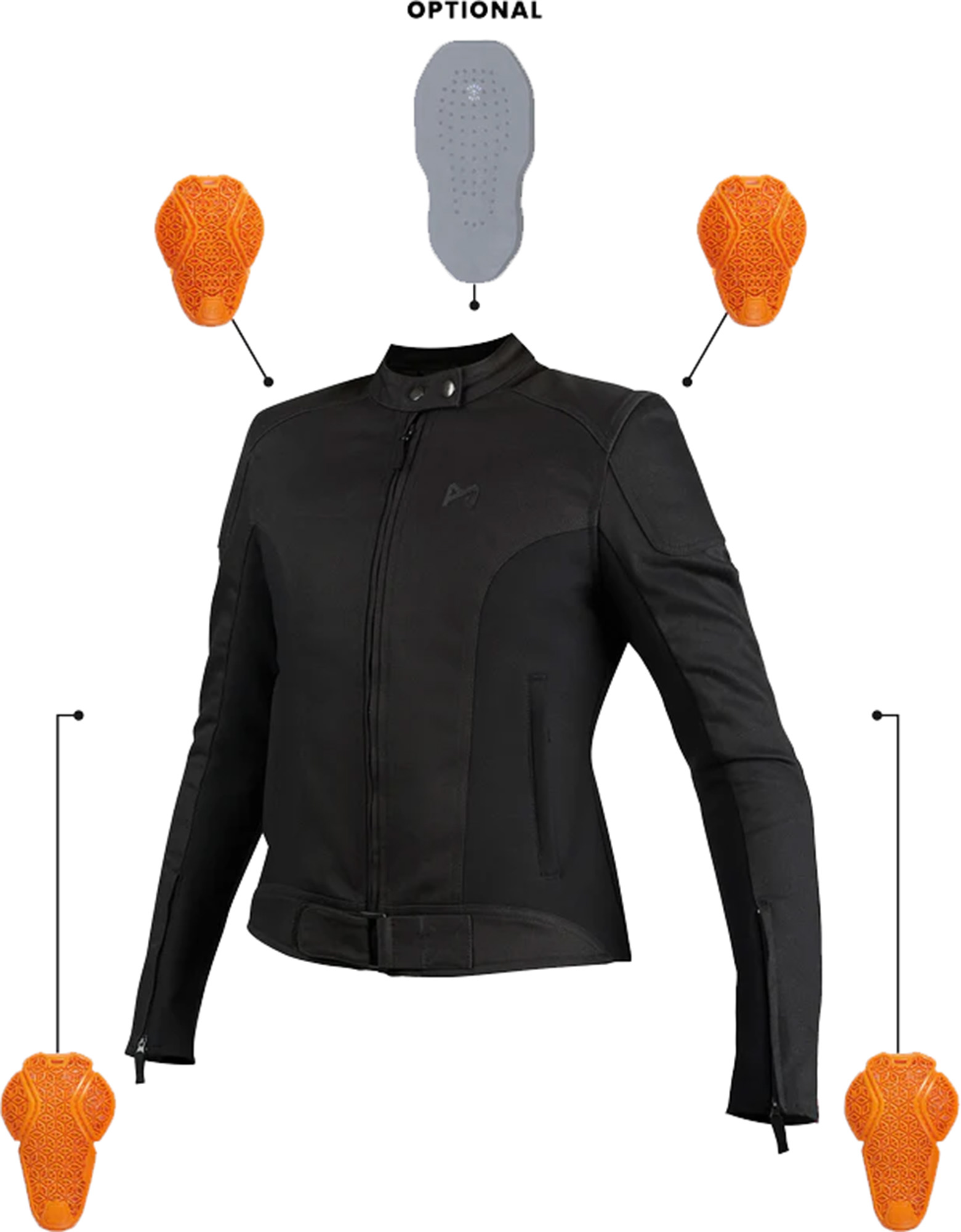 Pando Moto Luna Damen Motorrad Textiljacke XS Abbildung 4