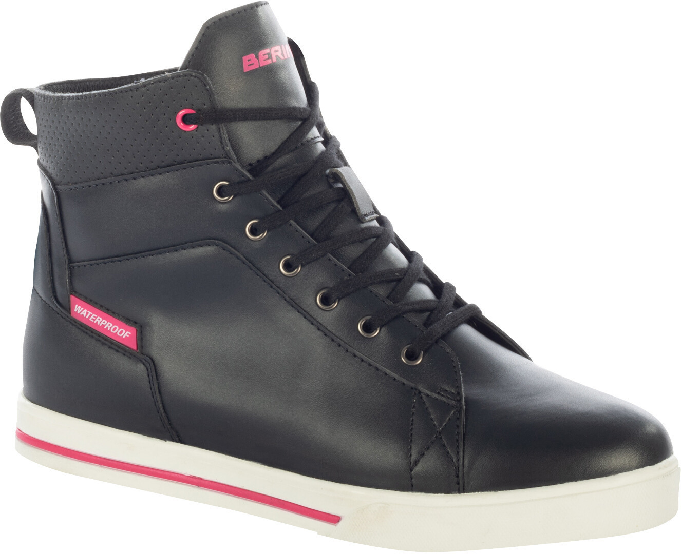 Bering Indy Pantofi impermeabili pentru motociclete pentru femei Negru/roz 37 Figura 1