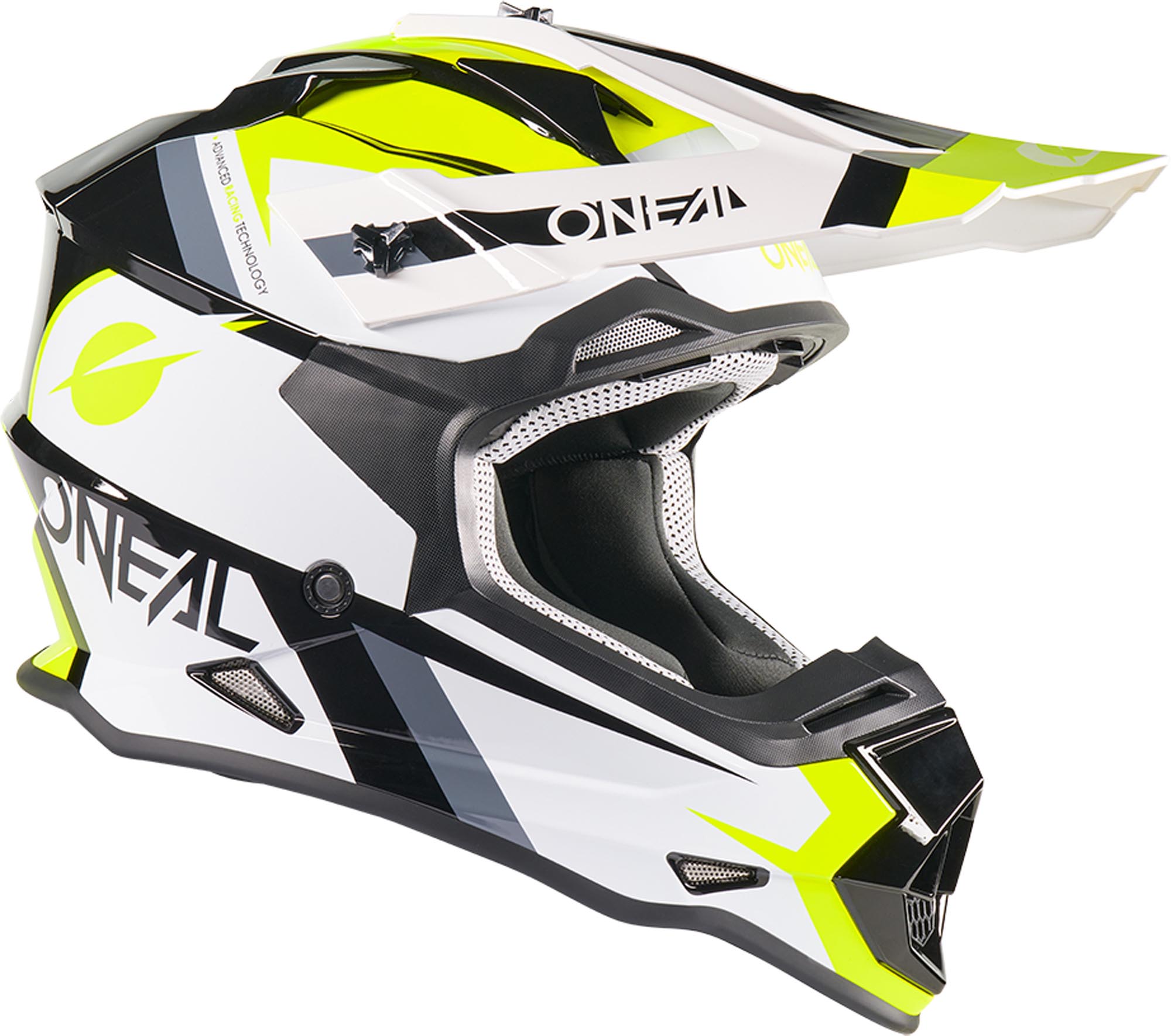 Oneal 2SRS Zento Casco da motocross bianco/nero/verde L (59/60) Figura 3