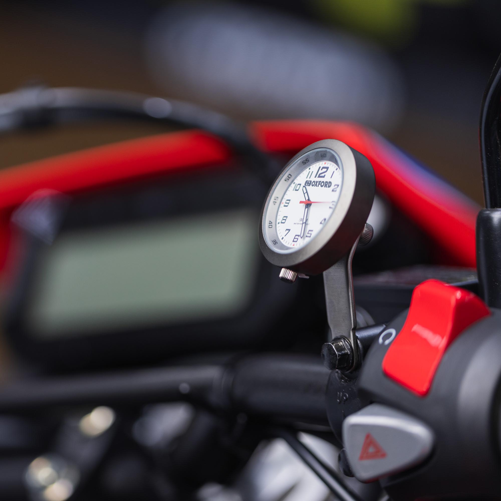 Oxford Analoge Motorcycle Clock Titanium Figure 3