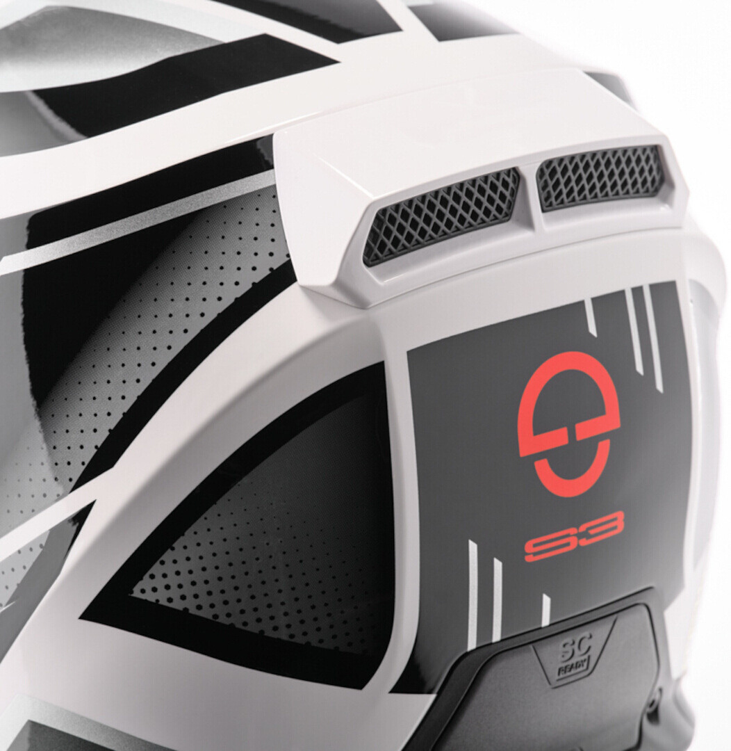 Schuberth S3 Storm Helm zilver/zwart/wit M (56/57) Figuur 6