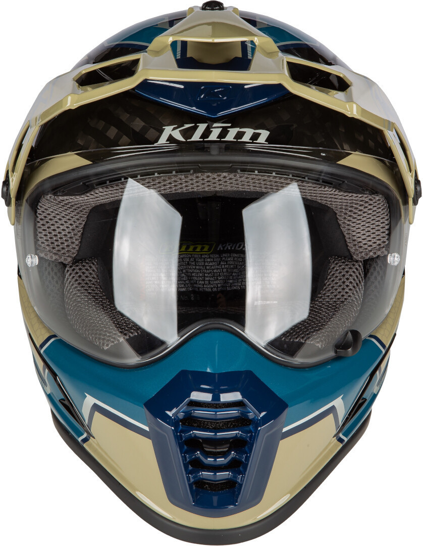 Klim Krios Pro Ventura Carbon ECE/DOT Casco da enduro oliva S (55/56) Figura 5