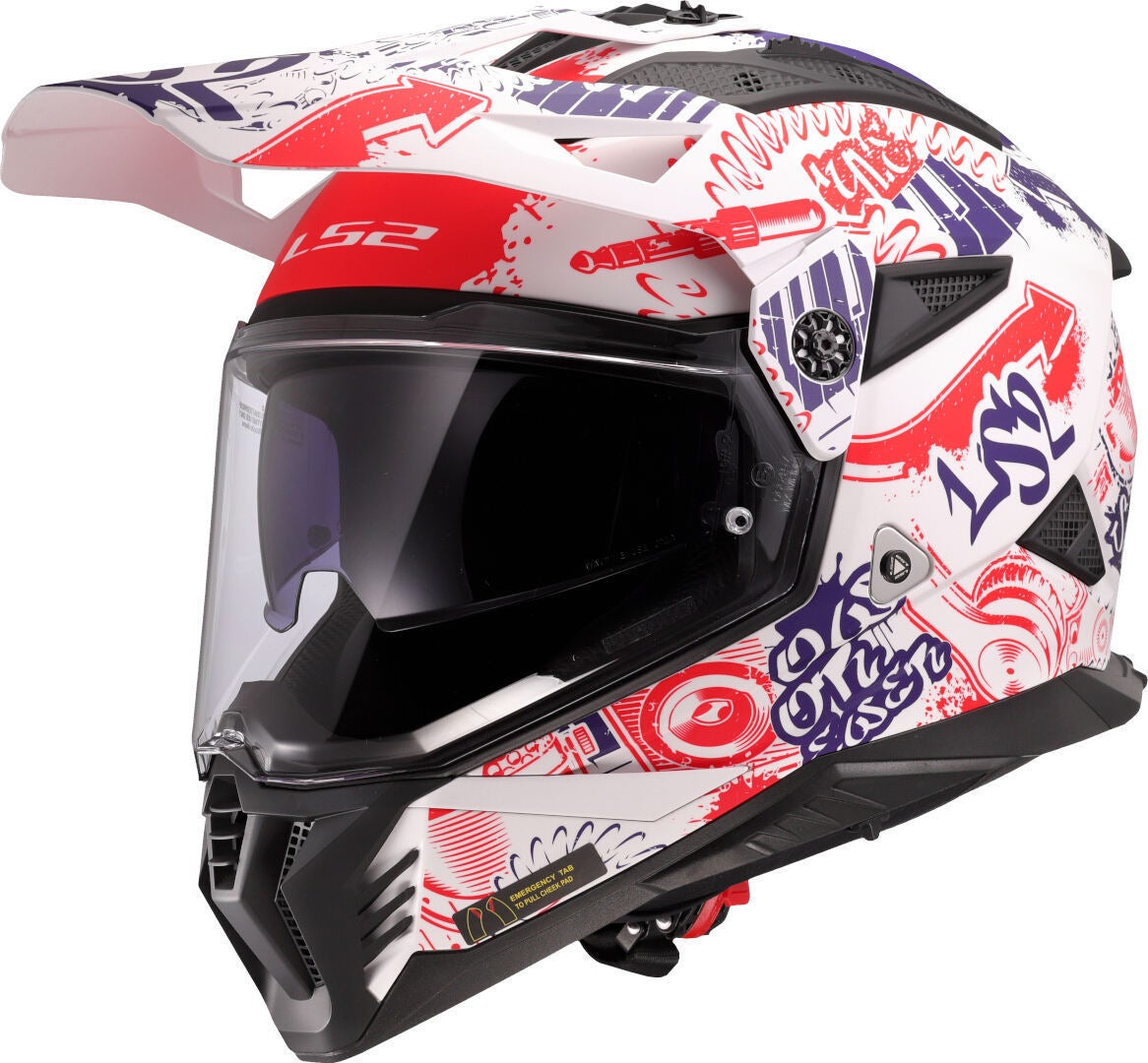 LS2 MX702 Pioneer II Fantasy Casco da motocross S (55/56) Figura 1