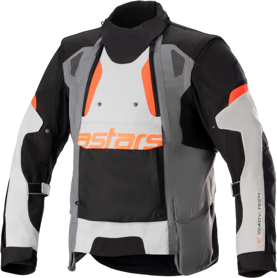 Alpinestars Halo Drystar Jachetă textilă pentru motociclete Negru/Gri/Portocaliu 4XL Figura 1