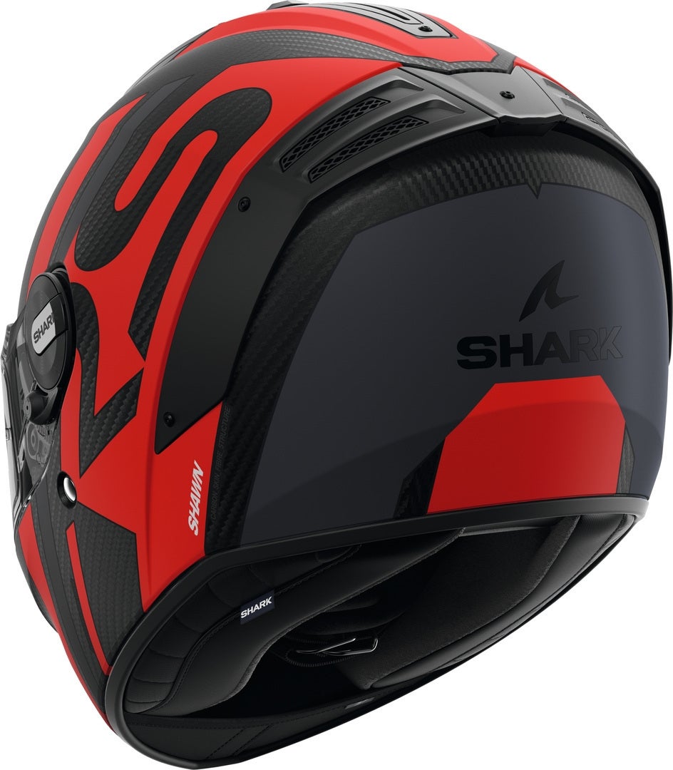 Shark Spartan RS Shawn Carbon Helmet black matt/red M (57/58) Figure 3