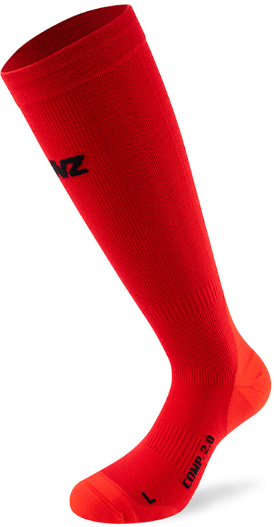 Lenz Compression 2.0 Merino Sokken Rood L Figuur 1