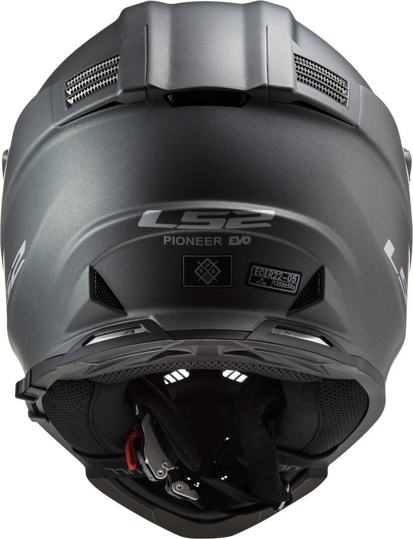 LS2 MX436 Pioneer Evo Casco Motocross Matt in titanio S (55/56) Figura 3