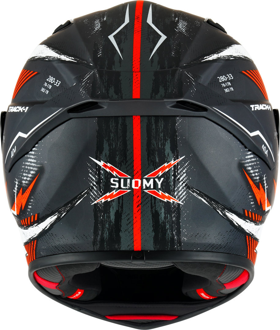 Suomy Track-1 404 Hjälm grå/svart/röd XL (61/62) Figur 4