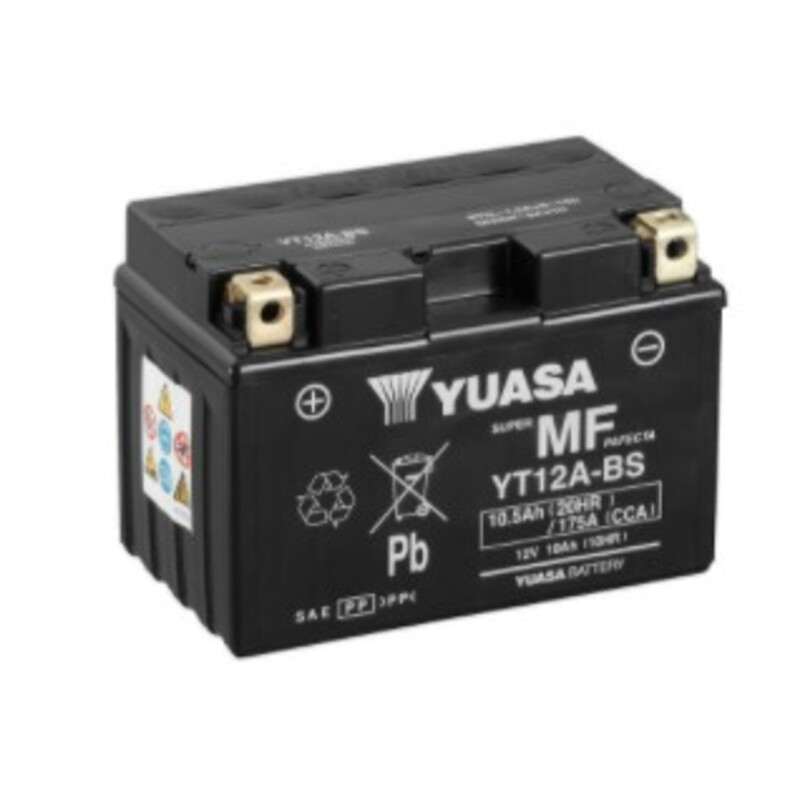 YUASA YUASA-batteri YUASA W / C underhållsfritt fabriksaktiverat - YT12A FA Underhållsfritt batteri Figur 1