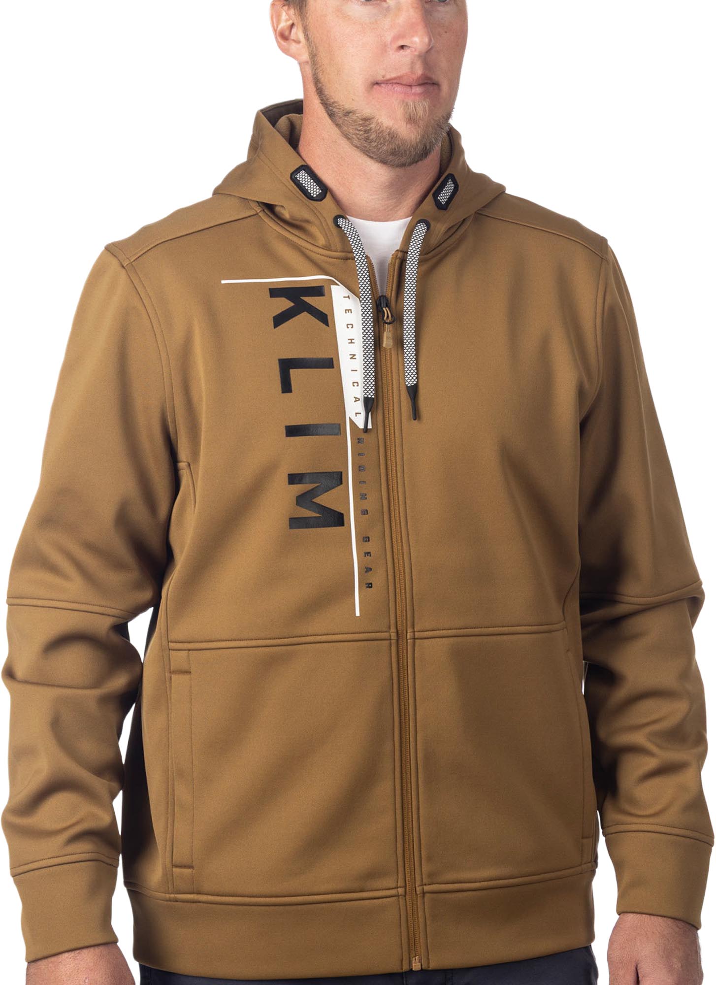 Klim Barracks Cappuccio con zip marrone XL Figura 1