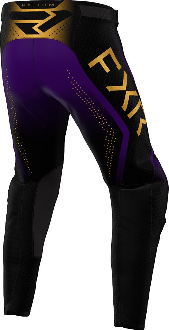 FXR Helium 2024 Motocross bukser sort/lilla/guld 30 Figur 2