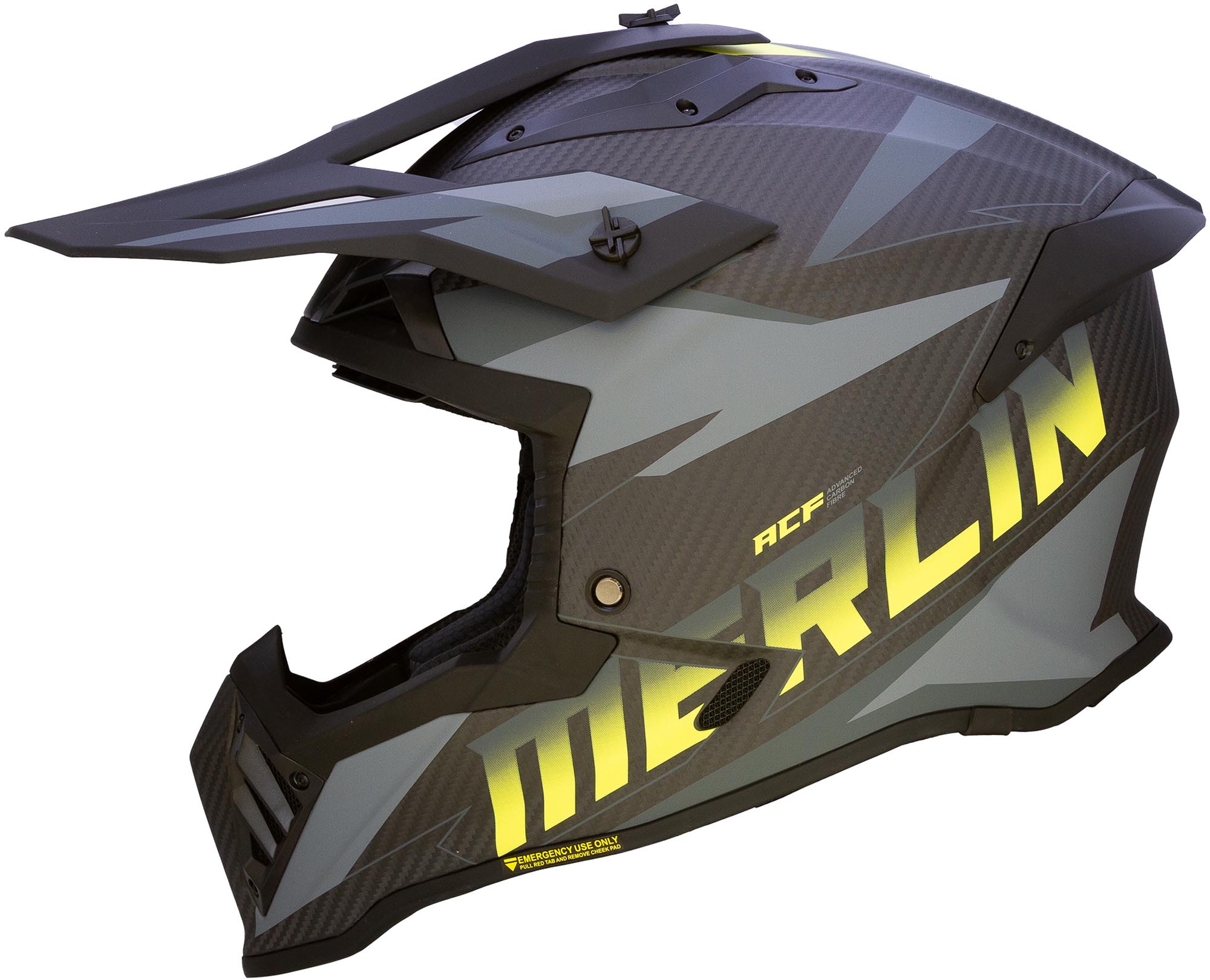 Merlin Recon Code Matt Carbon Motocross Helm M (57/58) Abbildung 2