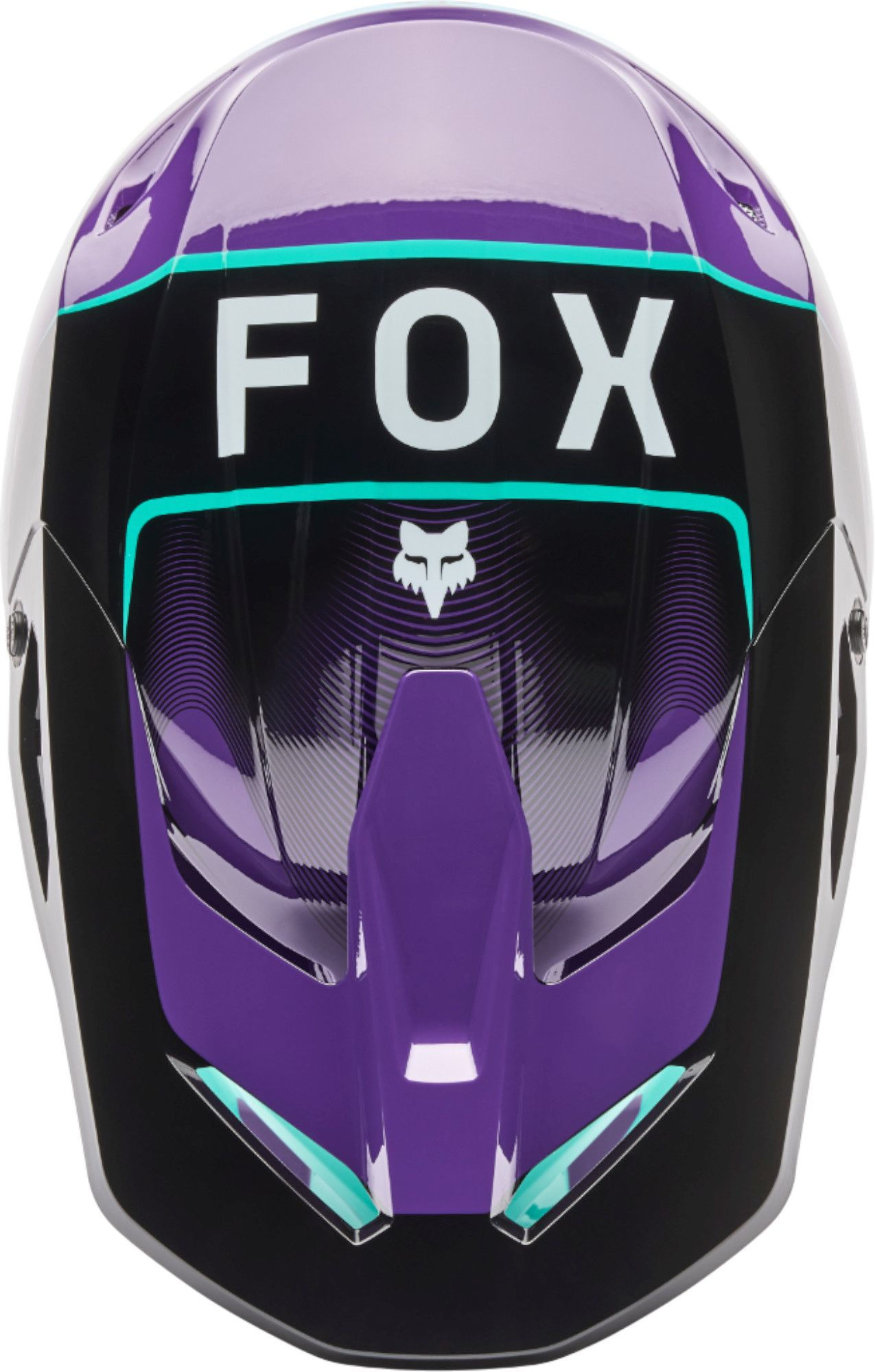 FOX V1 Collect Cască de motocross mov/verde S (55/56) Figura 4