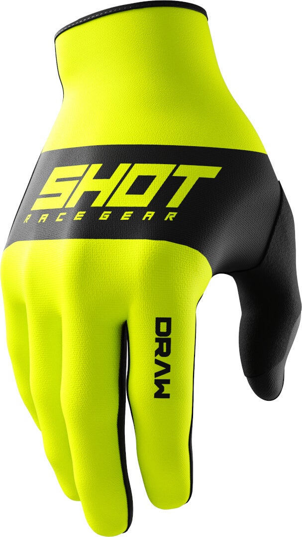 Shot Men's Yellow Draw Sky Motocross Gloves