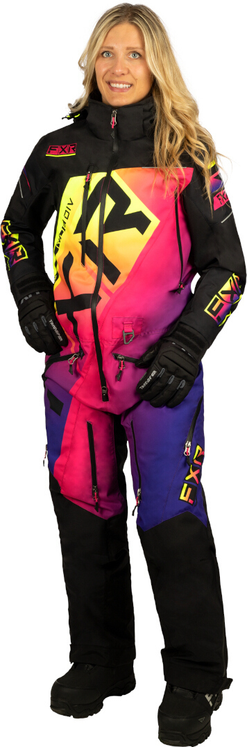 FXR CX Lite 2023 Ladies One Piece Snowmobile Suit nero/multicolore 4 Figura 1