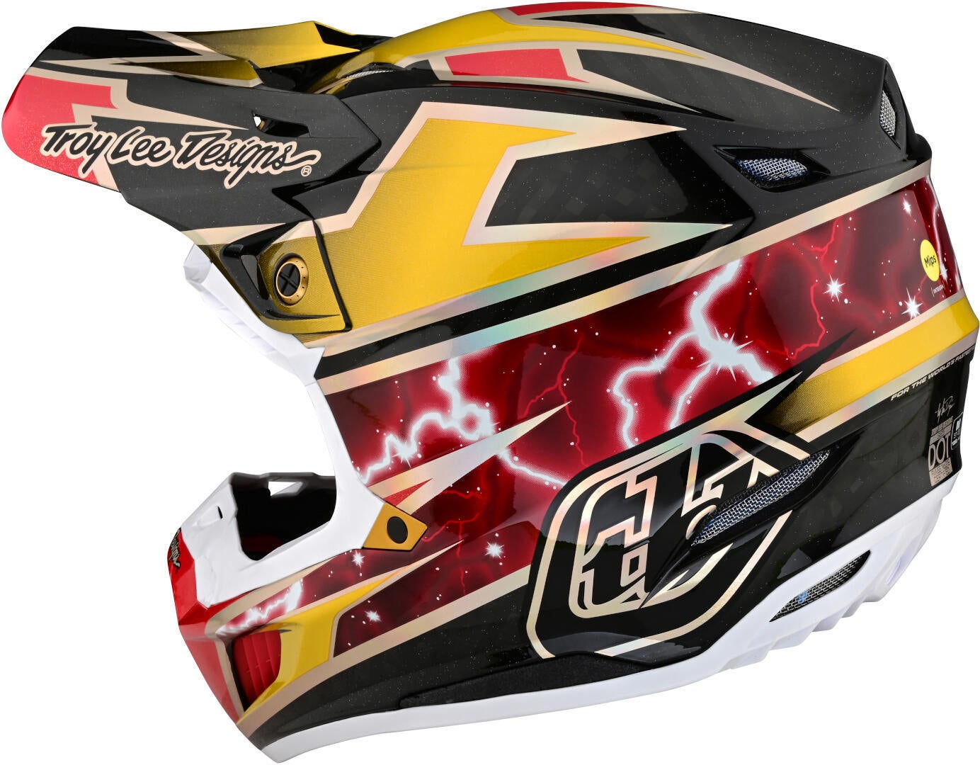 Troy Lee Designs SE5 Lightning MIPS Carbon Motocross Helmet Gold M (57/58) Figure 7