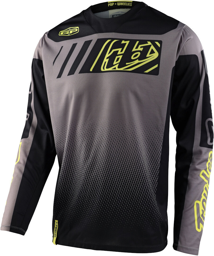Troy Lee Designs GP Gear Icon Tricou de motocross Negru/gri XL Figura 1