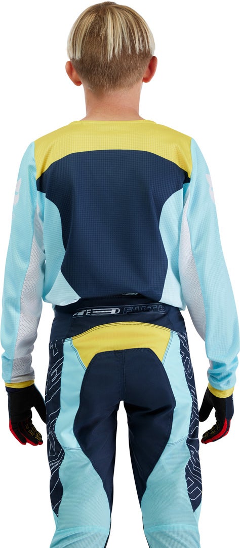 FOX 180 Elevated Jugend Motocross Jersey hellblau YXL Abbildung 6