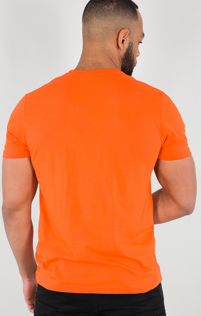 Alpha Industries Basic T Small Logo T-Shirt orange/grey S Figure 2