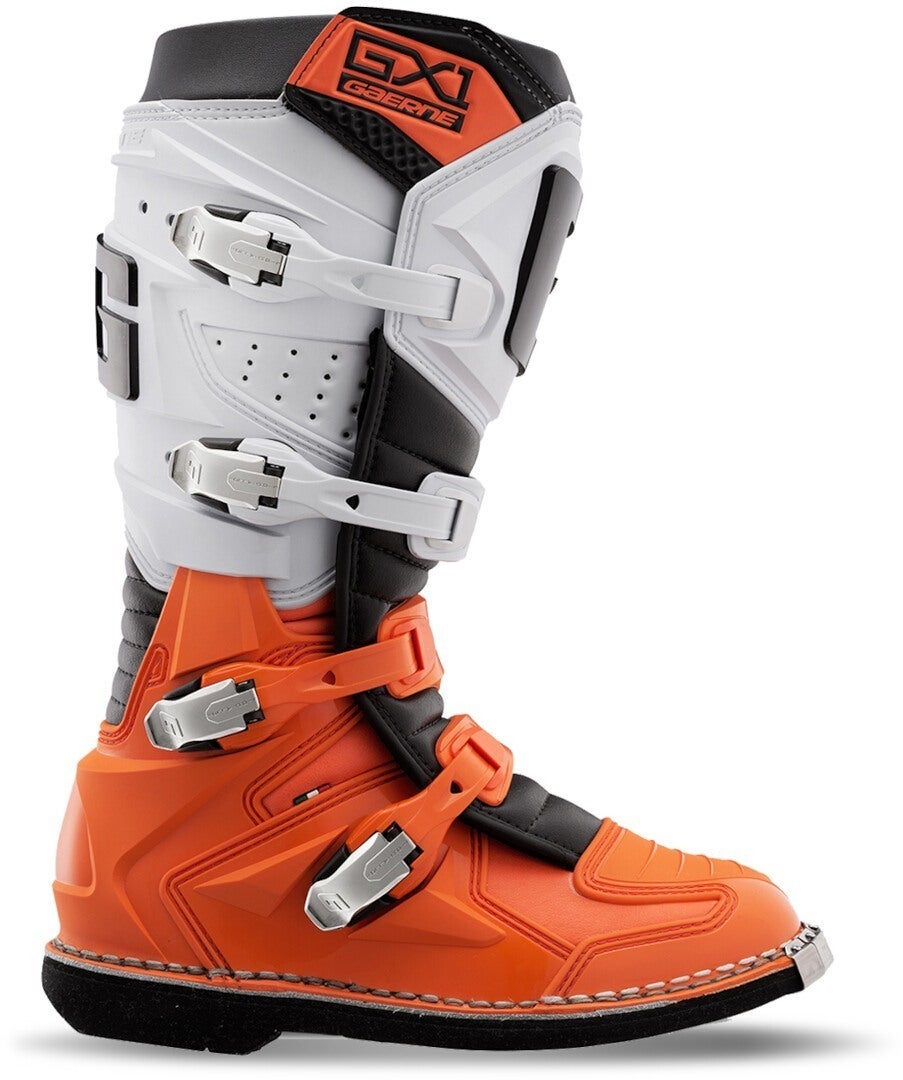 Gaerne GX-1 Goodyear Botas de motocross Laranja/Branco 45 Figura 9