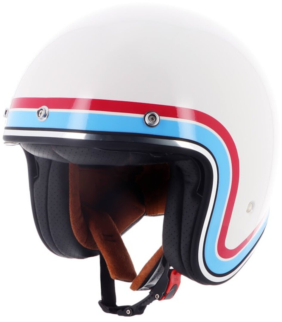 Helstons Freedom Jet Helm wit/rood/blauw Verlies (59/60) Figuur 1