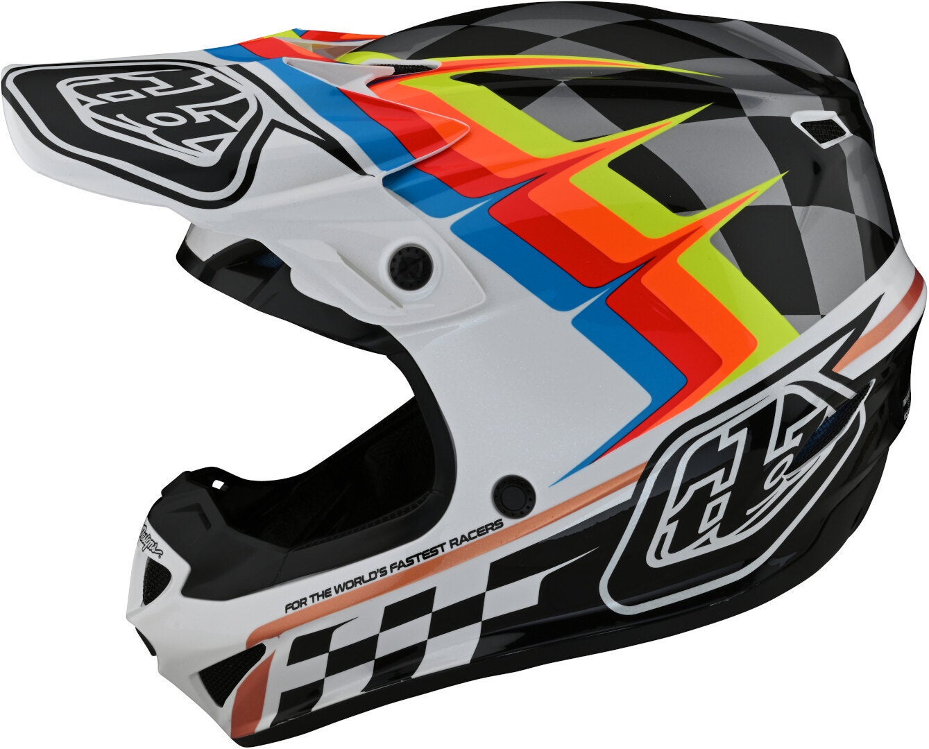 Troy Lee Designs SE4 Warped Polyacrylite MIPS Motorcross helm Wit M (57/58) Figuur 8