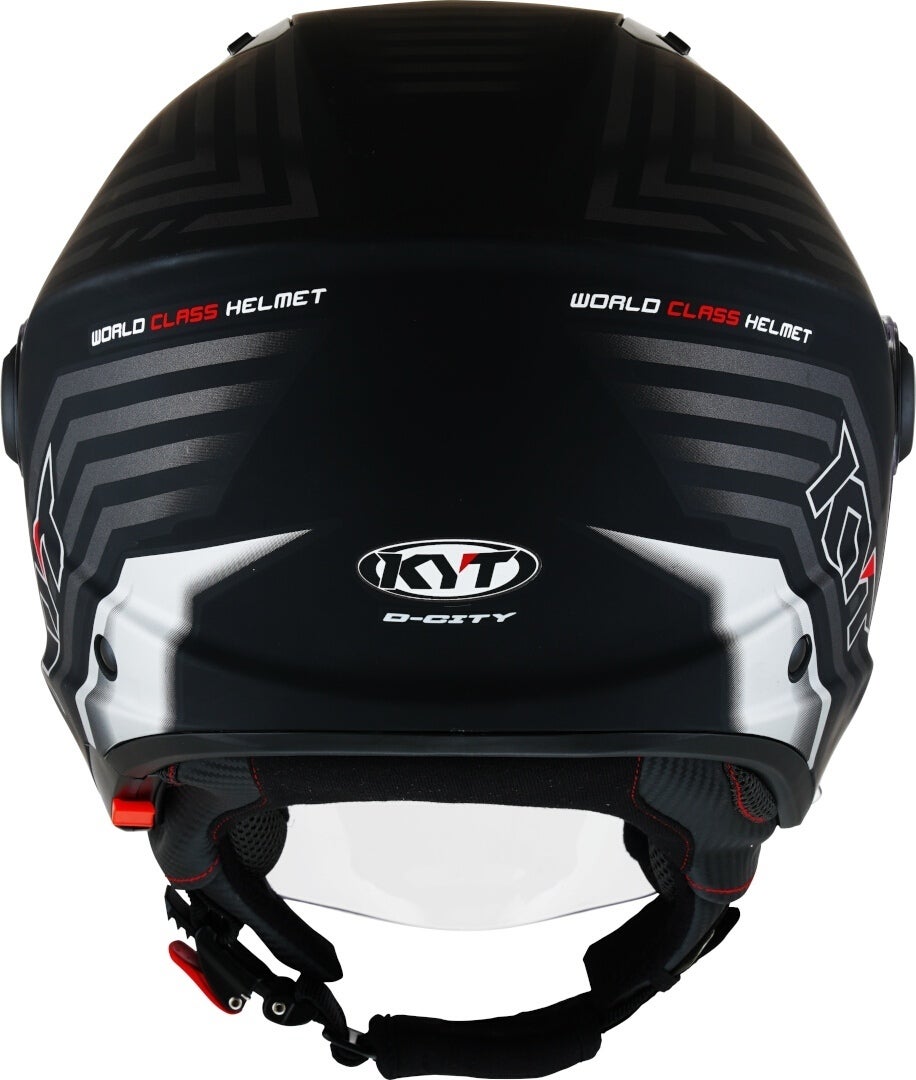 KYT D-City Lucent Casco Jet nero opaco/argento M (57/58) Figura 6
