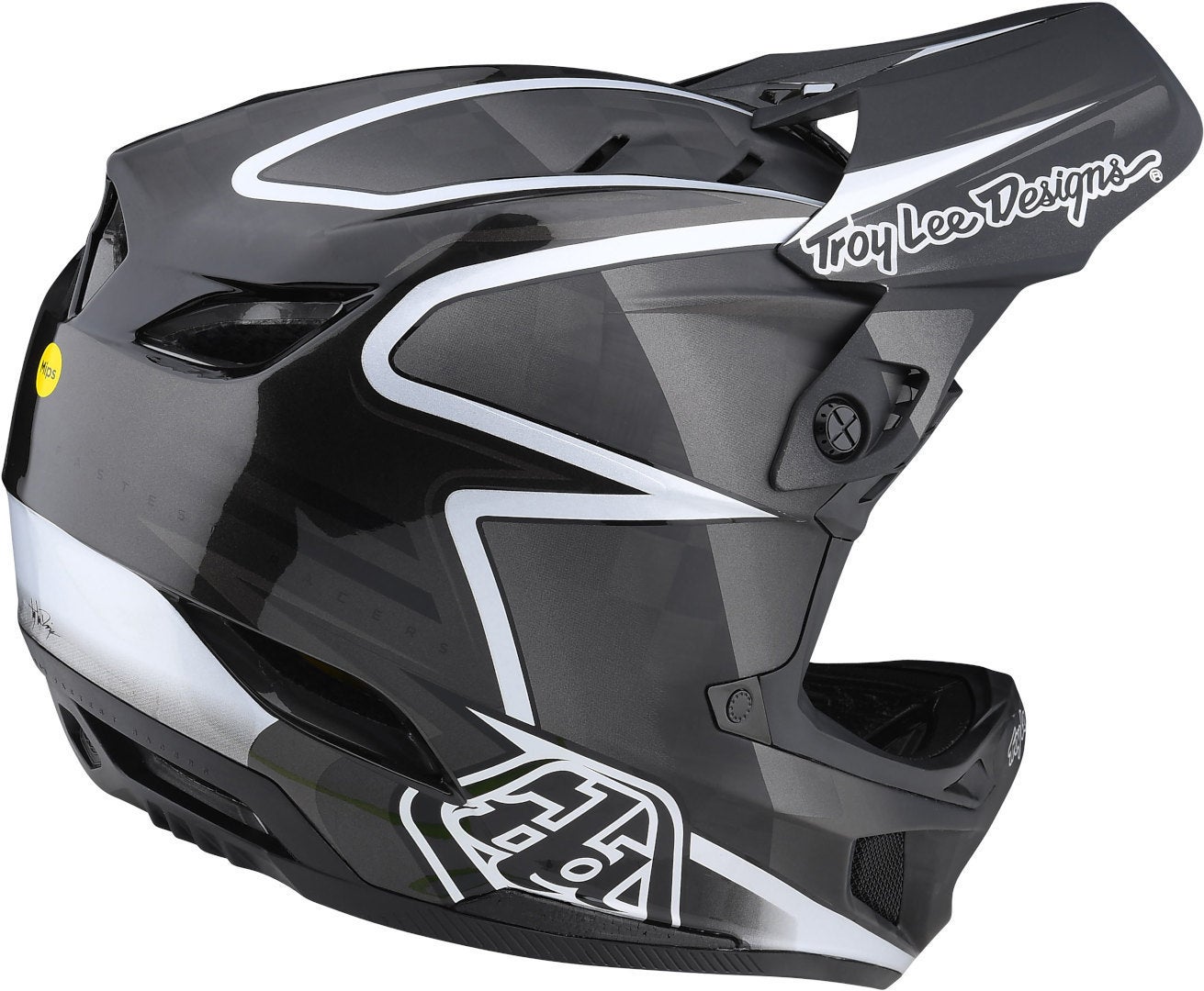 Troy Lee Designs D4 Carbon Lines Casco Downhill nero/grigio M (57/58) Figura 5