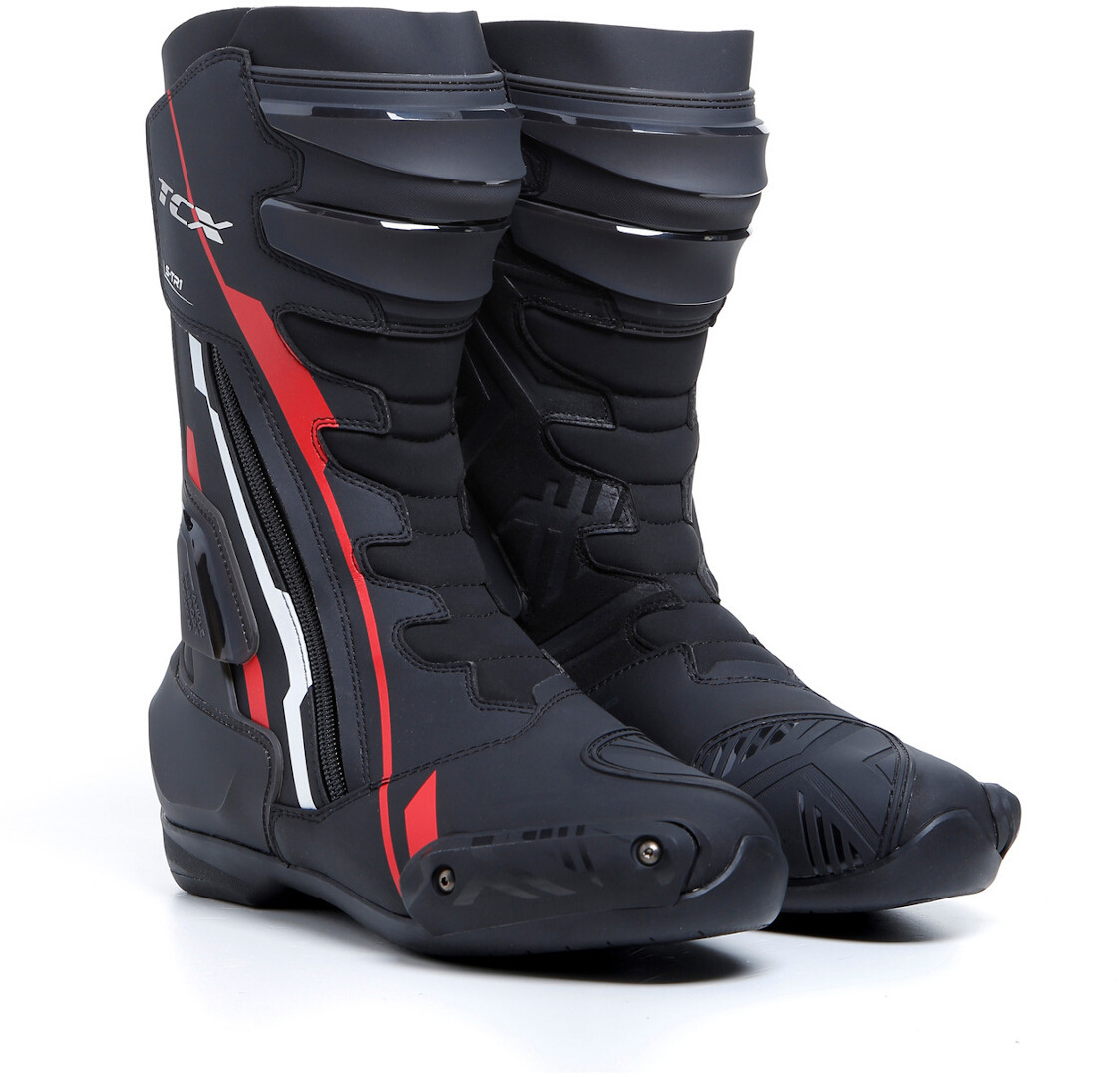 TCX S-TR1 Motorcycle Boots black/red/white 46 Figure 1