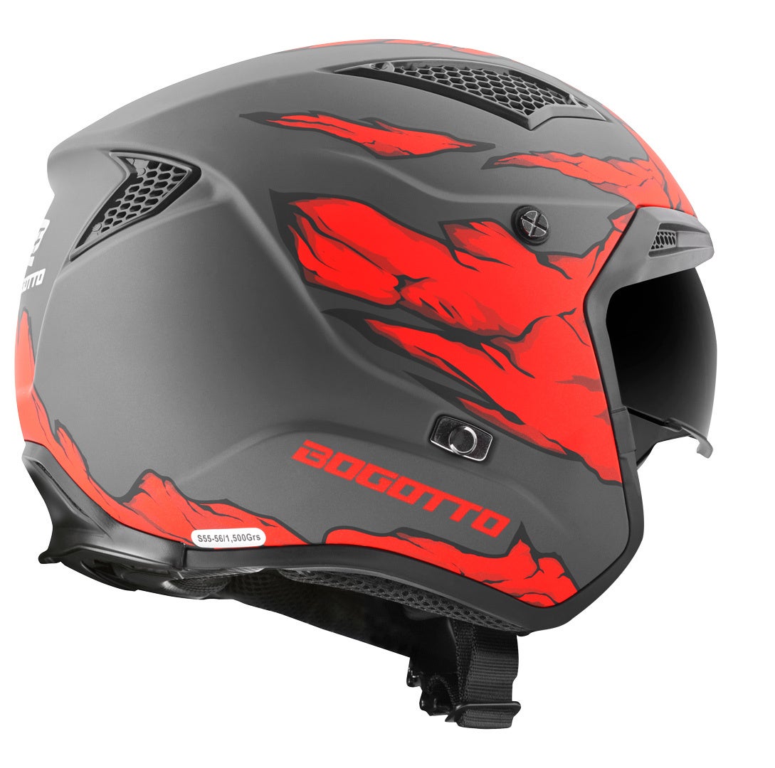Bogotto Radic Skulash Casco rosso/nero L Figura 20