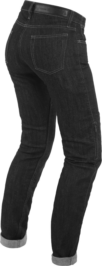 Dainese Denim Slim Damen Motorrad Textilhose schwarz 28 Abbildung 2