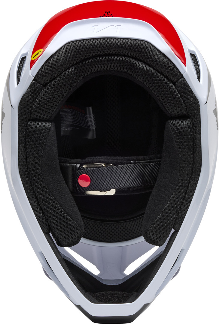 FOX V1 Flow MIPS Casque de motocross Blanc/Rouge L (59/60) Figure 2