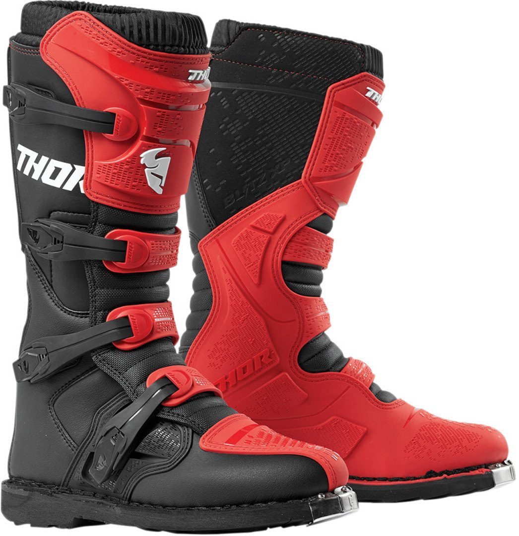 Thor Blitz XP Motocross Stiefel rot/schwarz 14 Abbildung 1