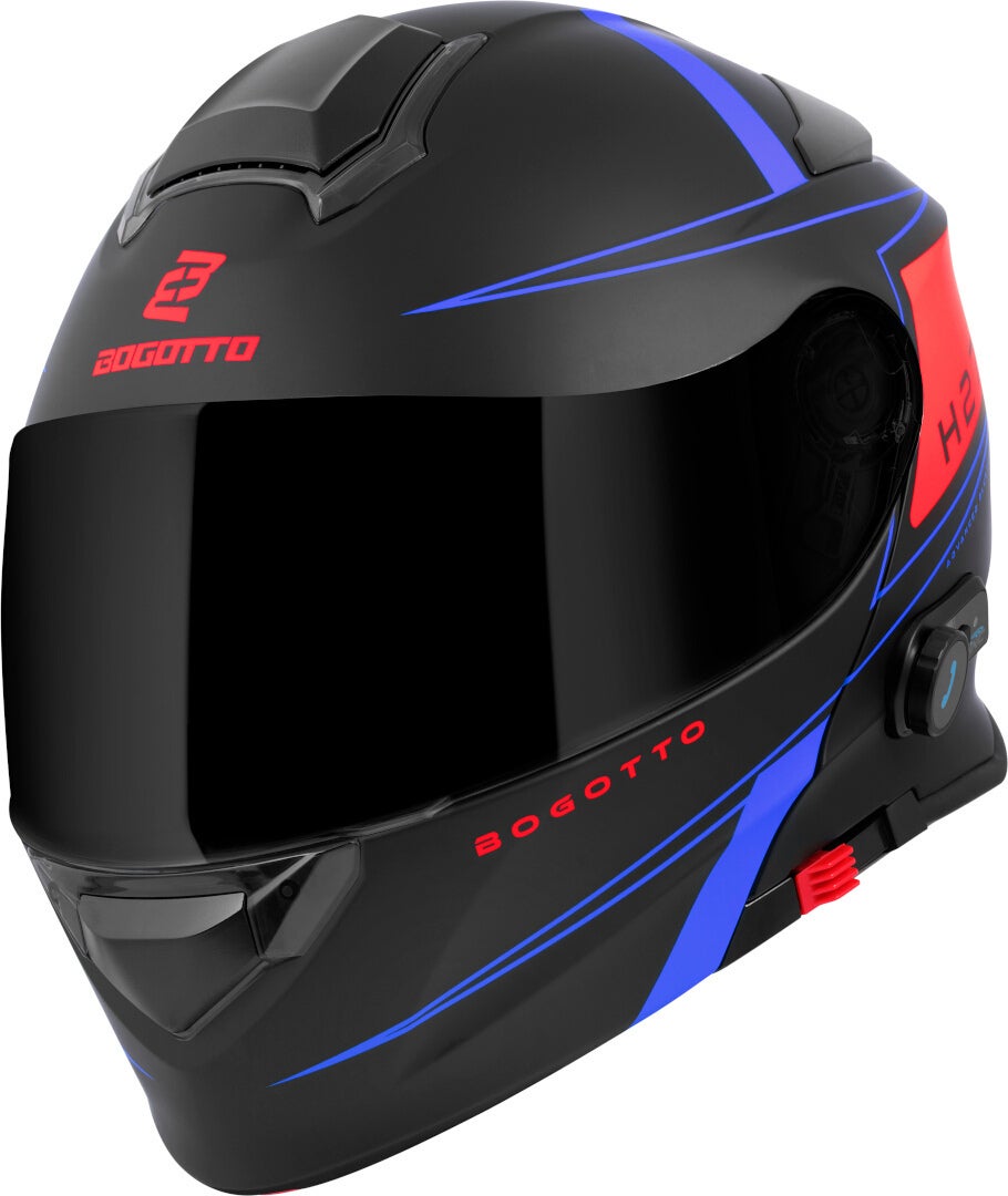 Side view of Bogotto H271 BT Taog Bluetooth Helmet