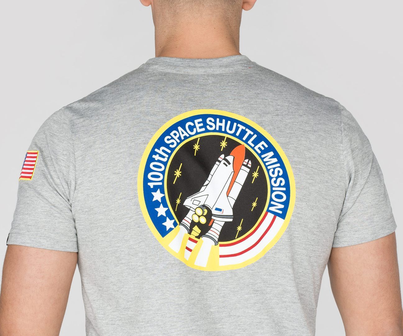 Alpha Industries Space Shuttle T-Shirt grijs M Figuur 2