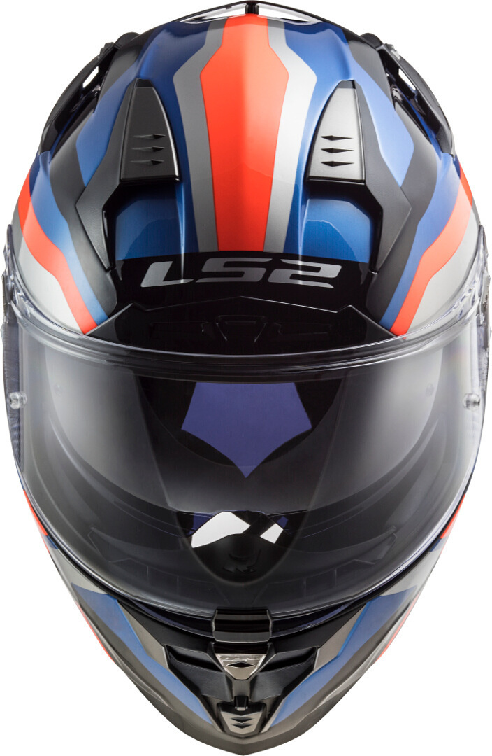 LS2 FF327 Challenger Galactic Helm blau/orange S (55/56) Abbildung 2