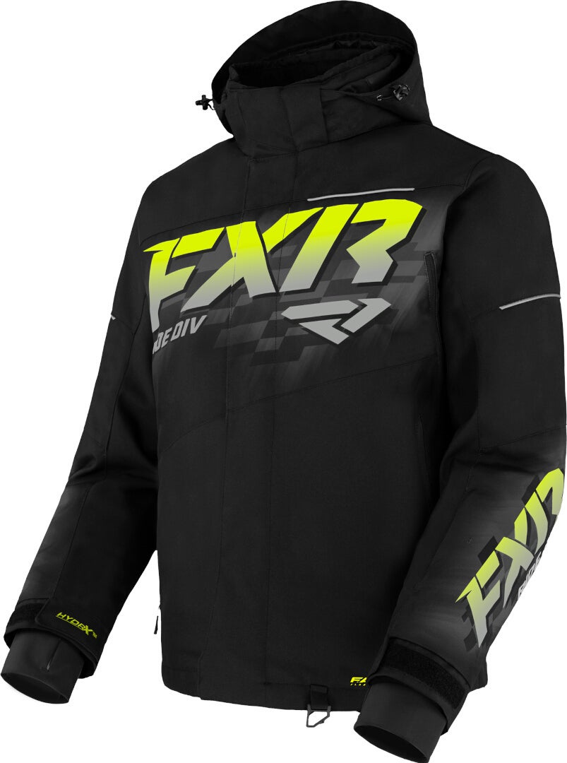 FXR Fuel 2023 Snescooter jakke sort/grå/gul XL Figur 1