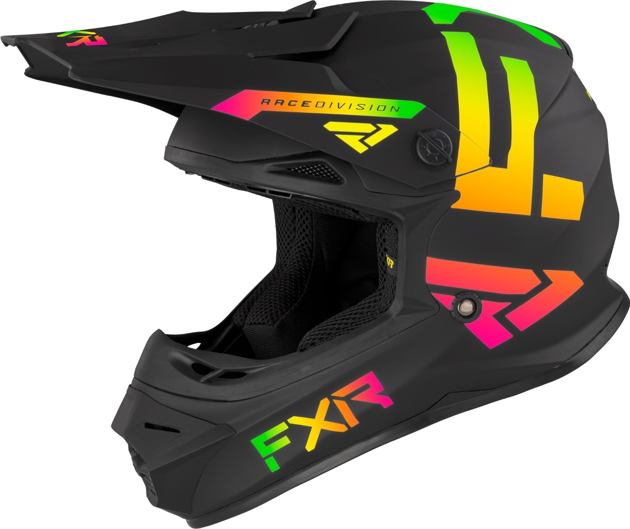 FXR Legion MX Gear Cască de motocross pentru tineret Negru/Portocaliu/Alb Y/L (52/53) Figura 4