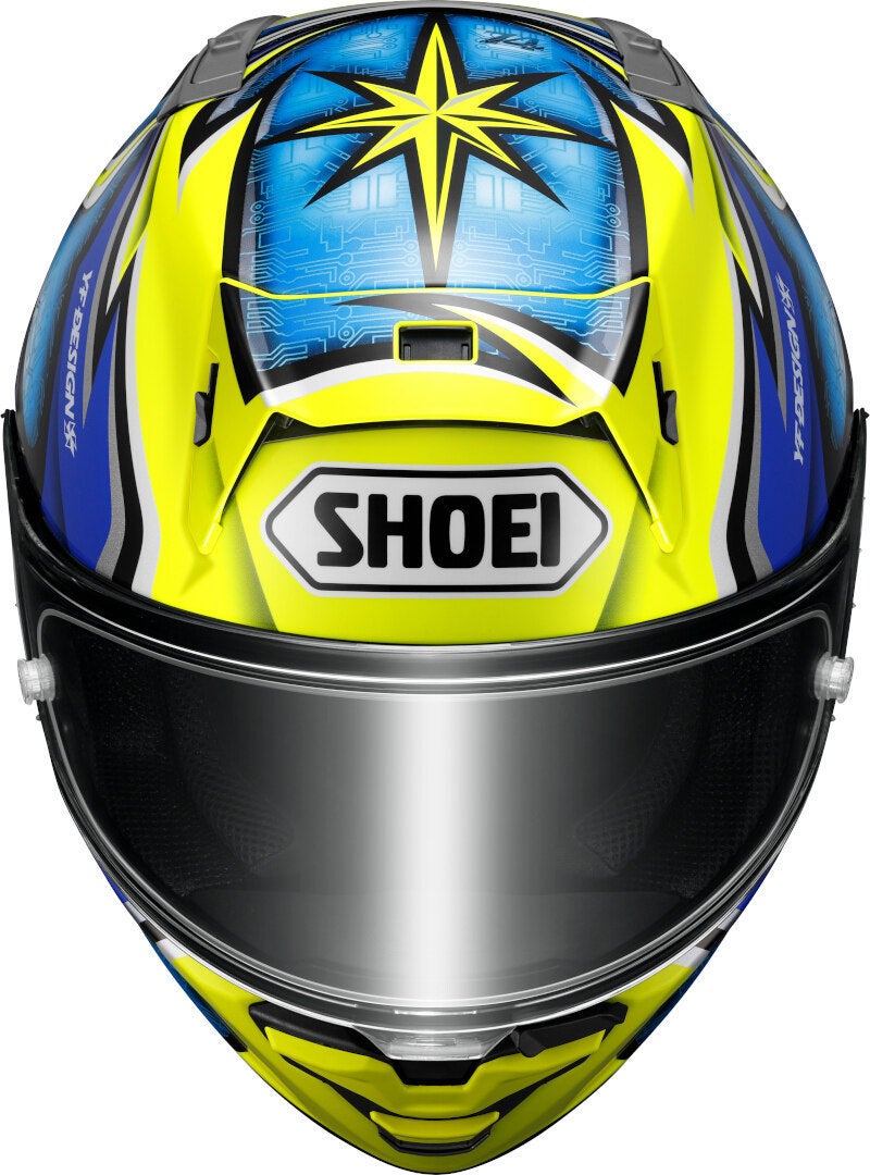 Shoei X-SPR Pro Daijiro Helm gelb/blau/weiß S (55/56) Abbildung 3