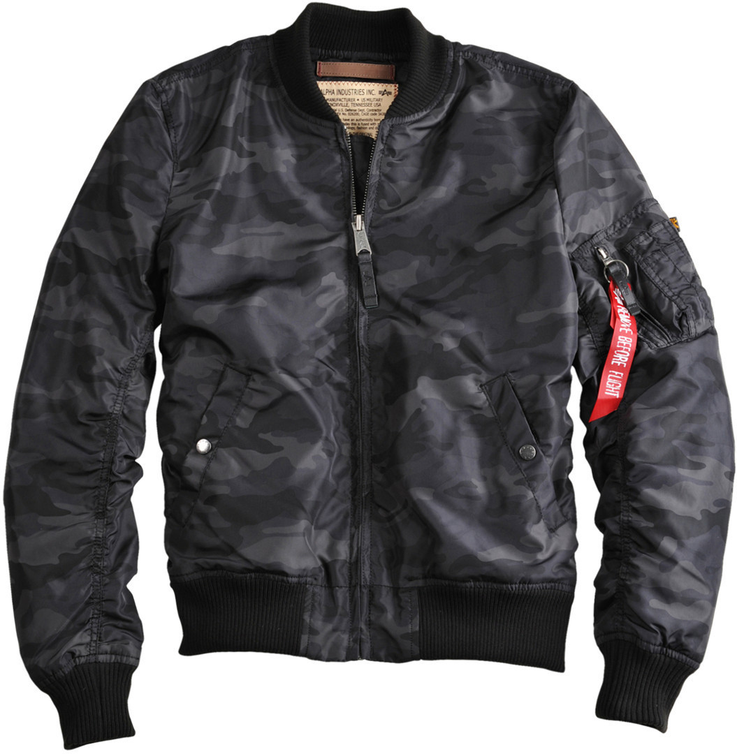 Alpha Industries MA-1 TT Bunda Černá/tmavě šedá M Obrázek 1