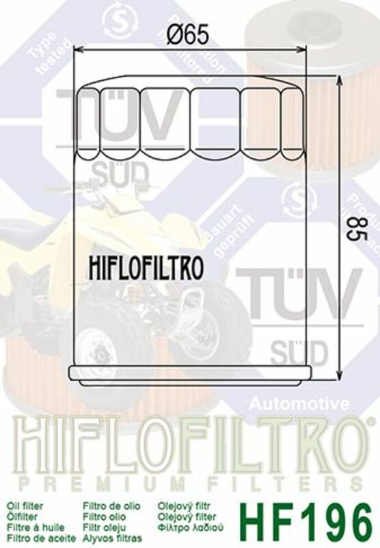 Hiflofiltro Oljefilter - HF196 Figur 4