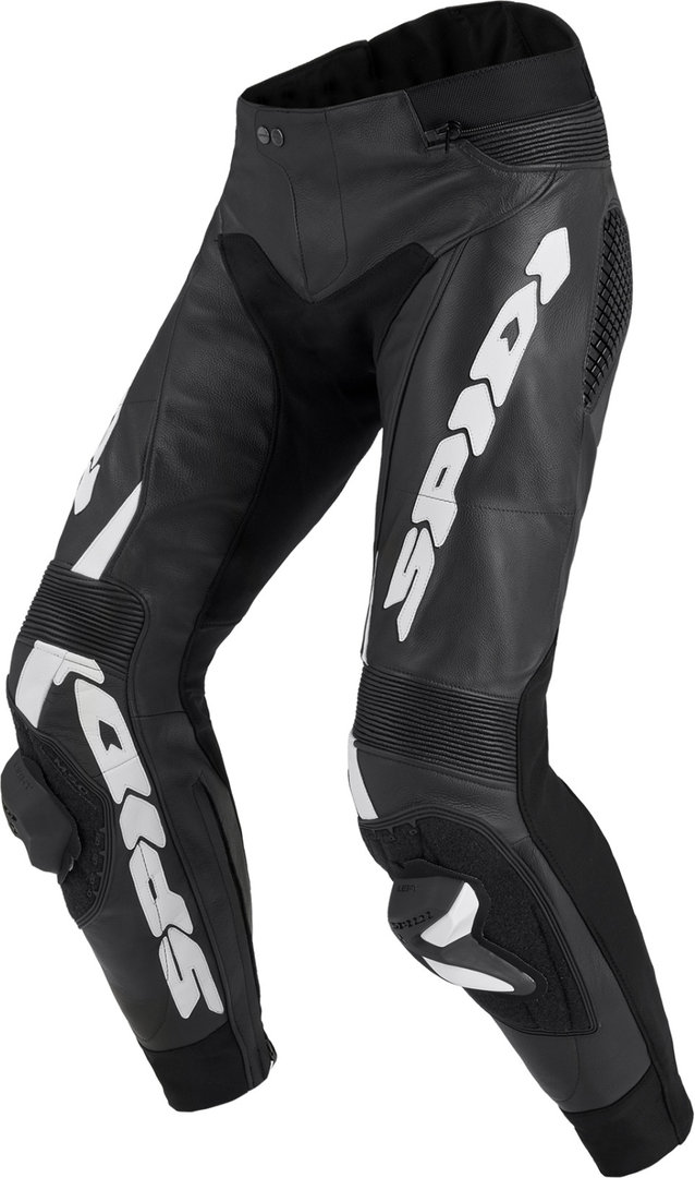 Spidi RR Pro Warrior Motorcycle Leather Pants black/white 52 Figure 1