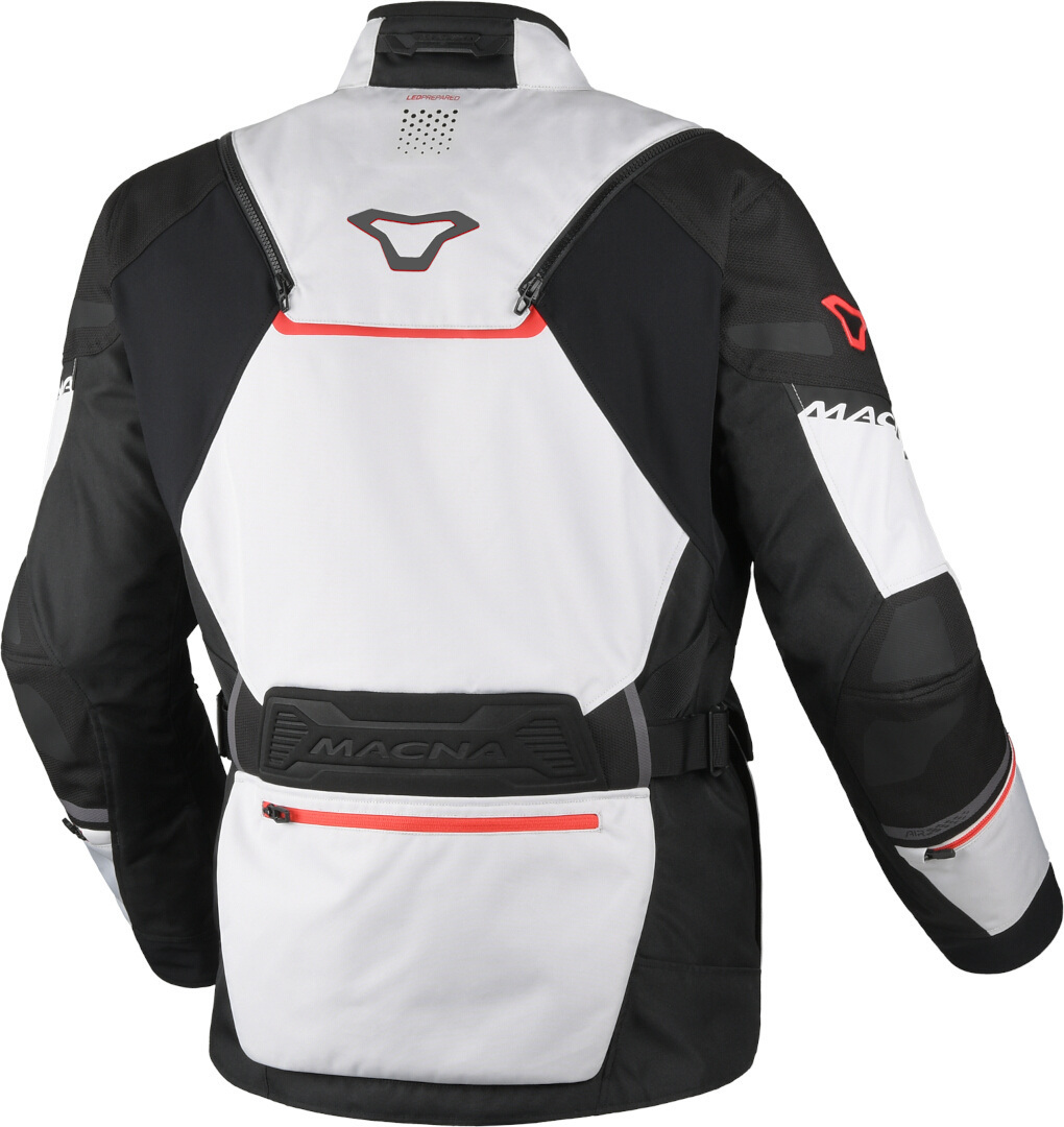 Macna Air Hybrid 2.0 waterproof Motorcycle Textile Jacket light grey/black/red XL Figure 4
