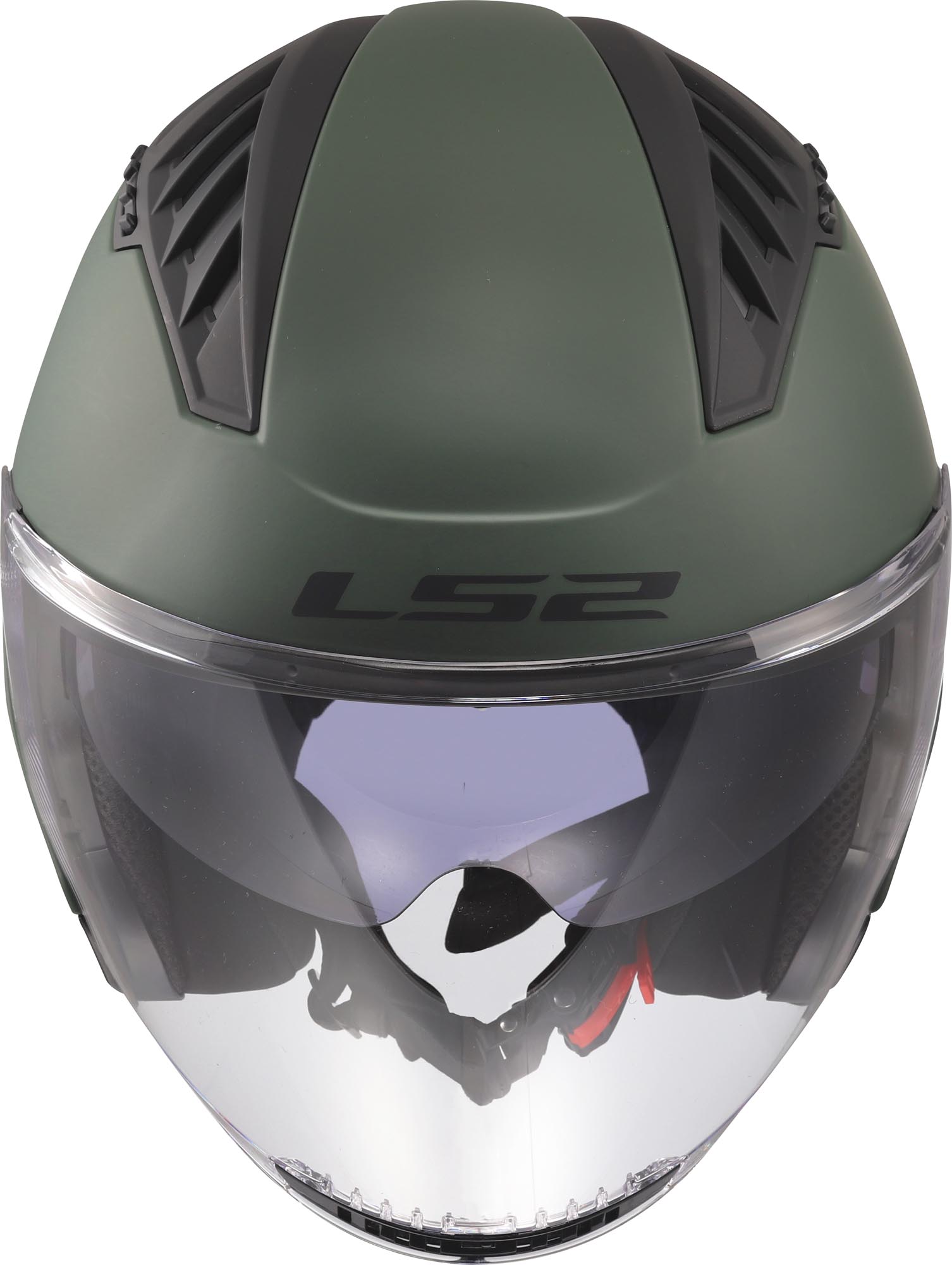 Side view of LS2 OF600 Copter II Jet Helmet
