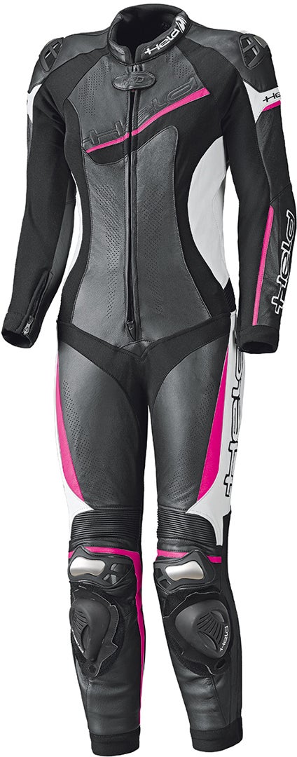 Held Ayana II Eendelig dames motorfiets lederen pak zwart/wit/roze 46 Figuur 1